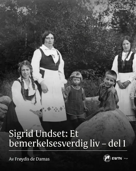 Publisert EWTN-grafikk om Sigrid Undset
